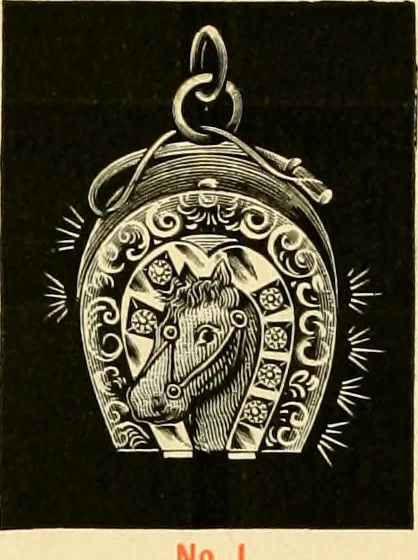 An illustration from 13th annual illustrated catalog, 1889 ... containing illustrations and prices of a few leading and staple styles of diamonds, watches, jewelry, silverware, clocks, canes, umbrellas, opera glasses, gold spectacles, eye glasses, etc., 1889, leaf 301