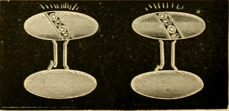 An illustration from 13th annual illustrated catalog, 1889 ... containing illustrations and prices of a few leading and staple styles of diamonds, watches, jewelry, silverware, clocks, canes, umbrellas, opera glasses, gold spectacles, eye glasses, etc., 1889, leaf 307