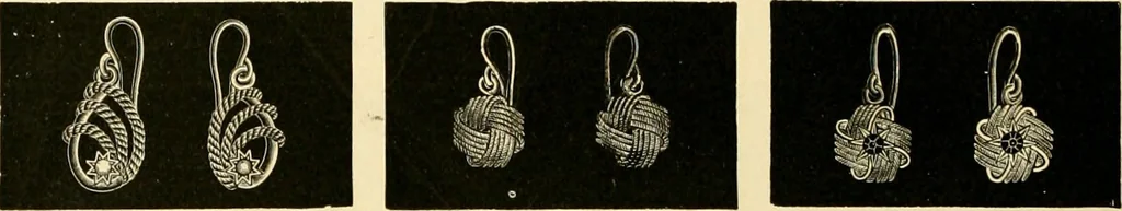 An illustration from 13th annual illustrated catalog, 1889 ... containing illustrations and prices of a few leading and staple styles of diamonds, watches, jewelry, silverware, clocks, canes, umbrellas, opera glasses, gold spectacles, eye glasses, etc., 1889, leaf 315