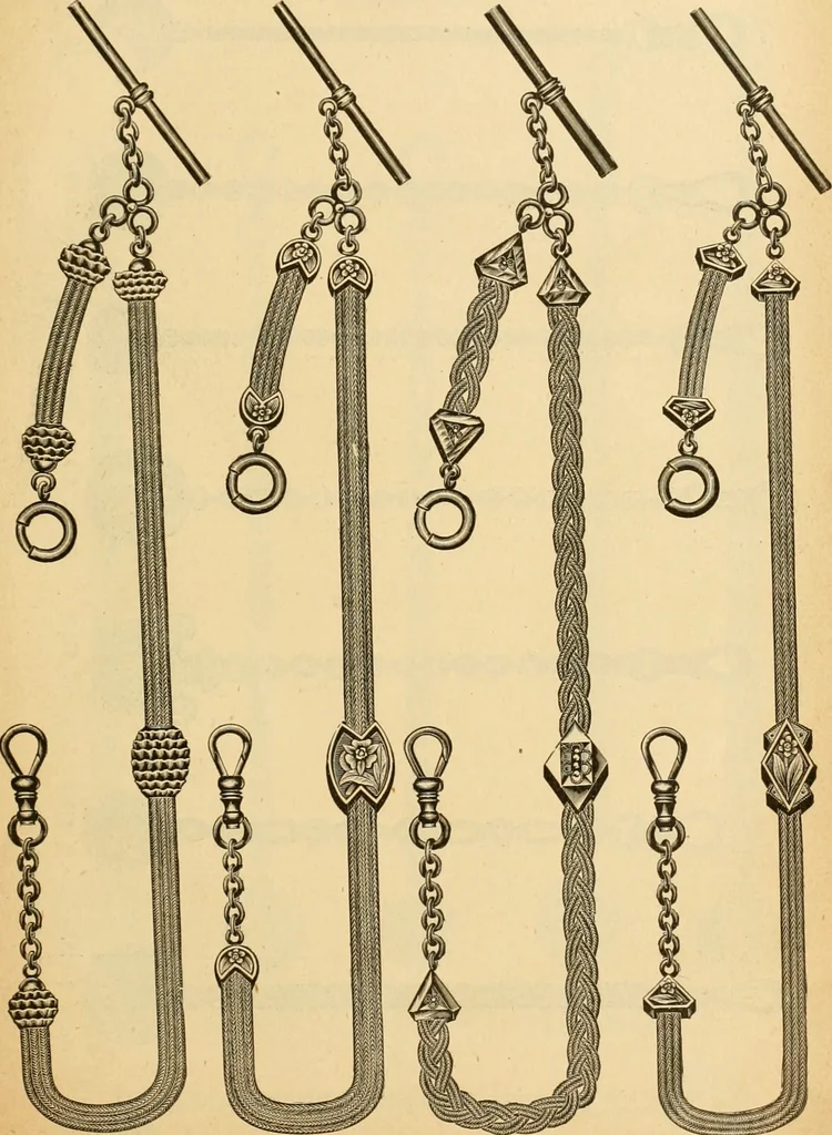 An illustration from 13th annual illustrated catalog, 1889 ... containing illustrations and prices of a few leading and staple styles of diamonds, watches, jewelry, silverware, clocks, canes, umbrellas, opera glasses, gold spectacles, eye glasses, etc., 1889, leaf 322