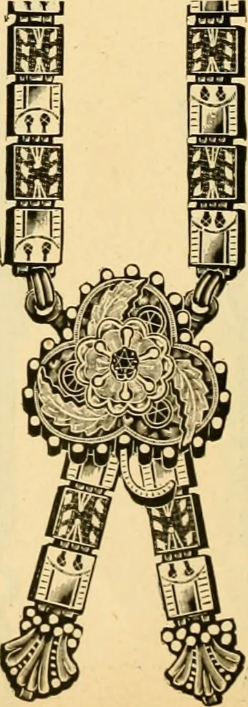 An illustration from 13th annual illustrated catalog, 1889 ... containing illustrations and prices of a few leading and staple styles of diamonds, watches, jewelry, silverware, clocks, canes, umbrellas, opera glasses, gold spectacles, eye glasses, etc., 1889, leaf 329