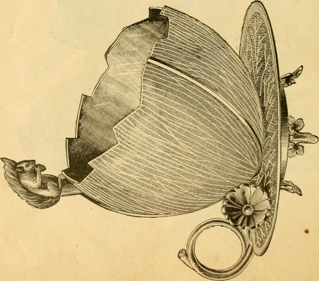 An illustration from 13th annual illustrated catalog, 1889 ... containing illustrations and prices of a few leading and staple styles of diamonds, watches, jewelry, silverware, clocks, canes, umbrellas, opera glasses, gold spectacles, eye glasses, etc., 1889, leaf 33