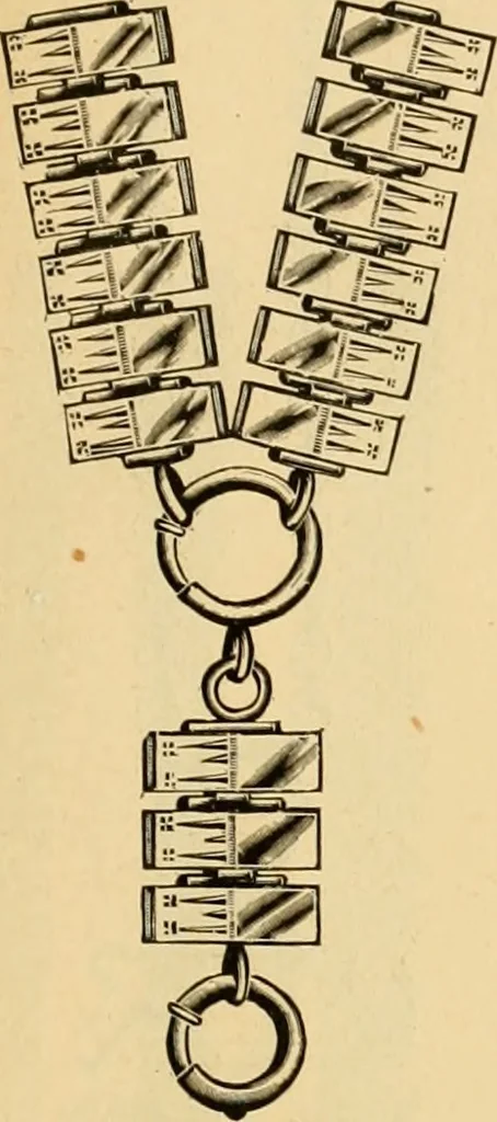 An illustration from 13th annual illustrated catalog, 1889 ... containing illustrations and prices of a few leading and staple styles of diamonds, watches, jewelry, silverware, clocks, canes, umbrellas, opera glasses, gold spectacles, eye glasses, etc., 1889, leaf 334