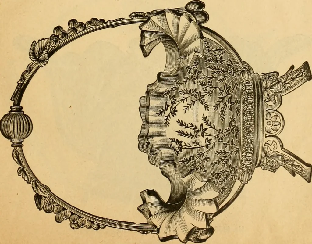An illustration from 13th annual illustrated catalog, 1889 ... containing illustrations and prices of a few leading and staple styles of diamonds, watches, jewelry, silverware, clocks, canes, umbrellas, opera glasses, gold spectacles, eye glasses, etc., 1889, leaf 34