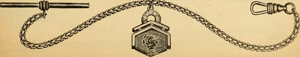 An illustration from 13th annual illustrated catalog, 1889 ... containing illustrations and prices of a few leading and staple styles of diamonds, watches, jewelry, silverware, clocks, canes, umbrellas, opera glasses, gold spectacles, eye glasses, etc., 1889, leaf 344