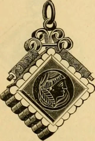An illustration from 13th annual illustrated catalog, 1889 ... containing illustrations and prices of a few leading and staple styles of diamonds, watches, jewelry, silverware, clocks, canes, umbrellas, opera glasses, gold spectacles, eye glasses, etc., 1889, leaf 378