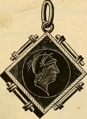 An illustration from 13th annual illustrated catalog, 1889 ... containing illustrations and prices of a few leading and staple styles of diamonds, watches, jewelry, silverware, clocks, canes, umbrellas, opera glasses, gold spectacles, eye glasses, etc., 1889, leaf 384