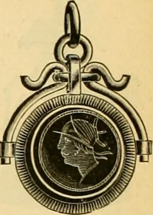 An illustration from 13th annual illustrated catalog, 1889 ... containing illustrations and prices of a few leading and staple styles of diamonds, watches, jewelry, silverware, clocks, canes, umbrellas, opera glasses, gold spectacles, eye glasses, etc., 1889, leaf 391