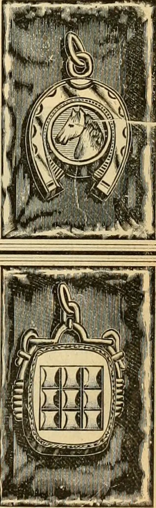 An illustration from 13th annual illustrated catalog, 1889 ... containing illustrations and prices of a few leading and staple styles of diamonds, watches, jewelry, silverware, clocks, canes, umbrellas, opera glasses, gold spectacles, eye glasses, etc., 1889, leaf 392