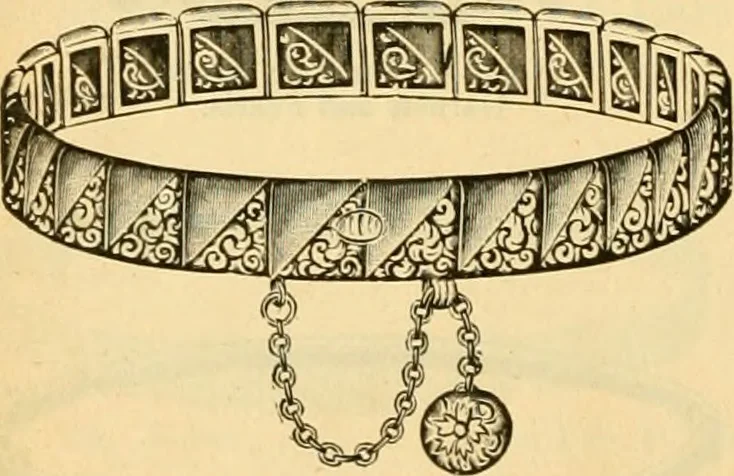 An illustration from 13th annual illustrated catalog, 1889 ... containing illustrations and prices of a few leading and staple styles of diamonds, watches, jewelry, silverware, clocks, canes, umbrellas, opera glasses, gold spectacles, eye glasses, etc., 1889, leaf 409