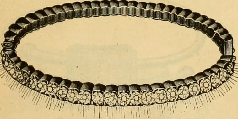An illustration from 13th annual illustrated catalog, 1889 ... containing illustrations and prices of a few leading and staple styles of diamonds, watches, jewelry, silverware, clocks, canes, umbrellas, opera glasses, gold spectacles, eye glasses, etc., 1889, leaf 410