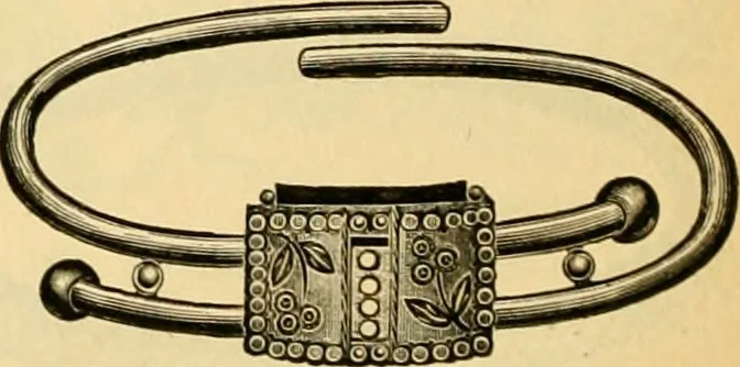An illustration from 13th annual illustrated catalog, 1889 ... containing illustrations and prices of a few leading and staple styles of diamonds, watches, jewelry, silverware, clocks, canes, umbrellas, opera glasses, gold spectacles, eye glasses, etc., 1889, leaf 411