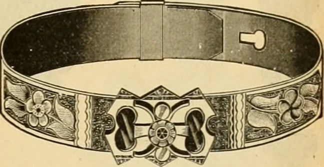 An illustration from 13th annual illustrated catalog, 1889 ... containing illustrations and prices of a few leading and staple styles of diamonds, watches, jewelry, silverware, clocks, canes, umbrellas, opera glasses, gold spectacles, eye glasses, etc., 1889, leaf 412