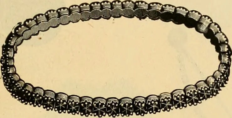 An illustration from 13th annual illustrated catalog, 1889 ... containing illustrations and prices of a few leading and staple styles of diamonds, watches, jewelry, silverware, clocks, canes, umbrellas, opera glasses, gold spectacles, eye glasses, etc., 1889, leaf 418