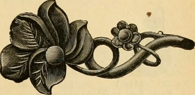An illustration from 13th annual illustrated catalog, 1889 ... containing illustrations and prices of a few leading and staple styles of diamonds, watches, jewelry, silverware, clocks, canes, umbrellas, opera glasses, gold spectacles, eye glasses, etc., 1889, leaf 420