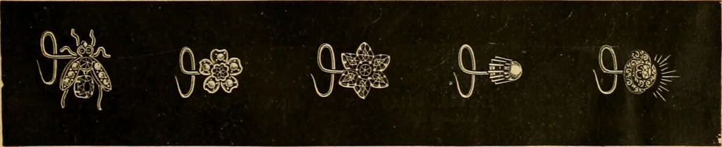 An illustration from 13th annual illustrated catalog, 1889 ... containing illustrations and prices of a few leading and staple styles of diamonds, watches, jewelry, silverware, clocks, canes, umbrellas, opera glasses, gold spectacles, eye glasses, etc., 1889, leaf 424
