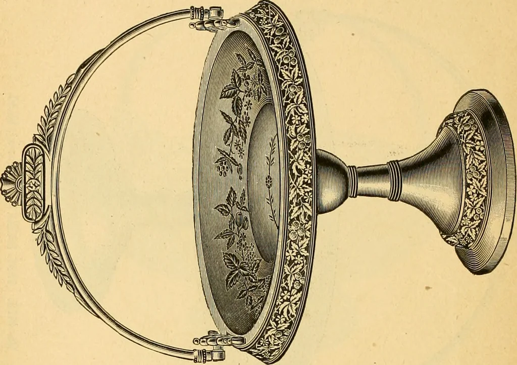 An illustration from 13th annual illustrated catalog, 1889 ... containing illustrations and prices of a few leading and staple styles of diamonds, watches, jewelry, silverware, clocks, canes, umbrellas, opera glasses, gold spectacles, eye glasses, etc., 1889, leaf 43