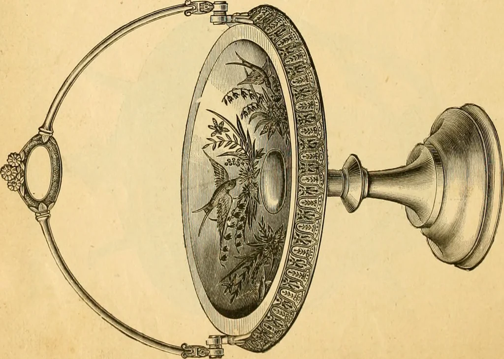 An illustration from 13th annual illustrated catalog, 1889 ... containing illustrations and prices of a few leading and staple styles of diamonds, watches, jewelry, silverware, clocks, canes, umbrellas, opera glasses, gold spectacles, eye glasses, etc., 1889, leaf 43