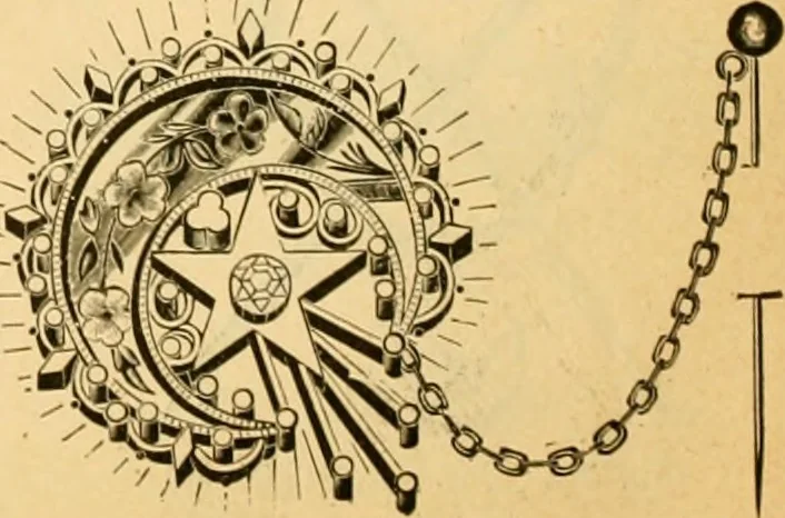 An illustration from 13th annual illustrated catalog, 1889 ... containing illustrations and prices of a few leading and staple styles of diamonds, watches, jewelry, silverware, clocks, canes, umbrellas, opera glasses, gold spectacles, eye glasses, etc., 1889, leaf 433