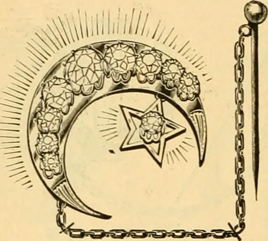 An illustration from 13th annual illustrated catalog, 1889 ... containing illustrations and prices of a few leading and staple styles of diamonds, watches, jewelry, silverware, clocks, canes, umbrellas, opera glasses, gold spectacles, eye glasses, etc., 1889, leaf 437