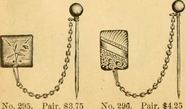 An illustration from 13th annual illustrated catalog, 1889 ... containing illustrations and prices of a few leading and staple styles of diamonds, watches, jewelry, silverware, clocks, canes, umbrellas, opera glasses, gold spectacles, eye glasses, etc., 1889, leaf 459