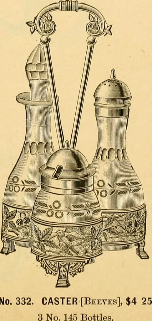 An illustration from 13th annual illustrated catalog, 1889 ... containing illustrations and prices of a few leading and staple styles of diamonds, watches, jewelry, silverware, clocks, canes, umbrellas, opera glasses, gold spectacles, eye glasses, etc., 1889, leaf 51