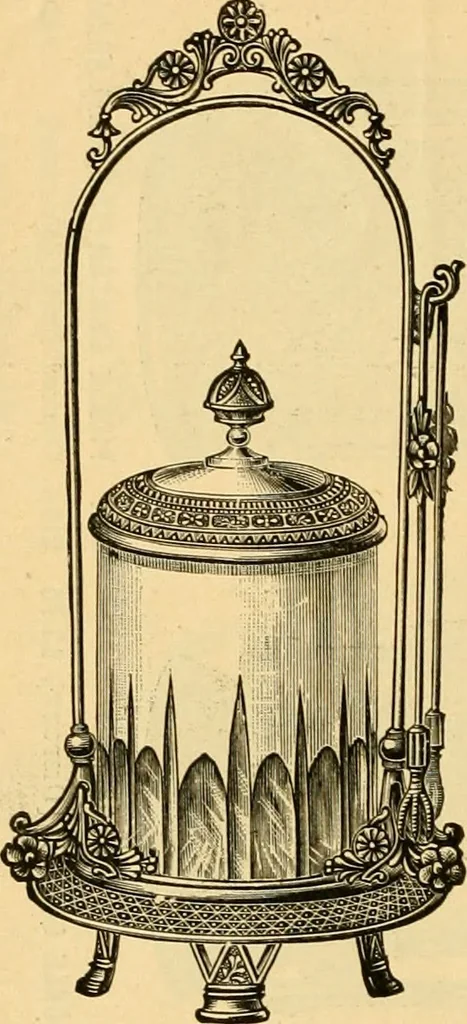 An illustration from 13th annual illustrated catalog, 1889 ... containing illustrations and prices of a few leading and staple styles of diamonds, watches, jewelry, silverware, clocks, canes, umbrellas, opera glasses, gold spectacles, eye glasses, etc., 1889, leaf 57