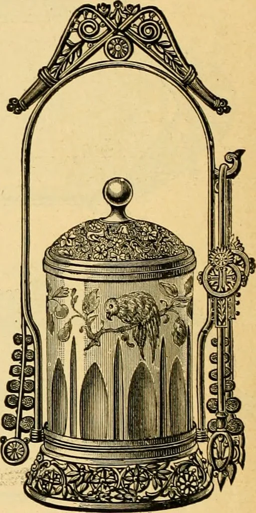 An illustration from 13th annual illustrated catalog, 1889 ... containing illustrations and prices of a few leading and staple styles of diamonds, watches, jewelry, silverware, clocks, canes, umbrellas, opera glasses, gold spectacles, eye glasses, etc., 1889, leaf 57