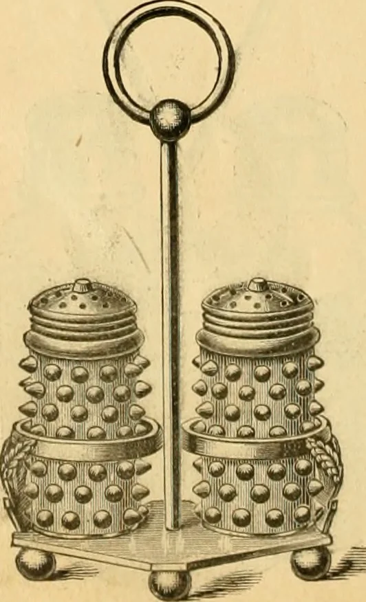 An illustration from 13th annual illustrated catalog, 1889 ... containing illustrations and prices of a few leading and staple styles of diamonds, watches, jewelry, silverware, clocks, canes, umbrellas, opera glasses, gold spectacles, eye glasses, etc., 1889, leaf 59