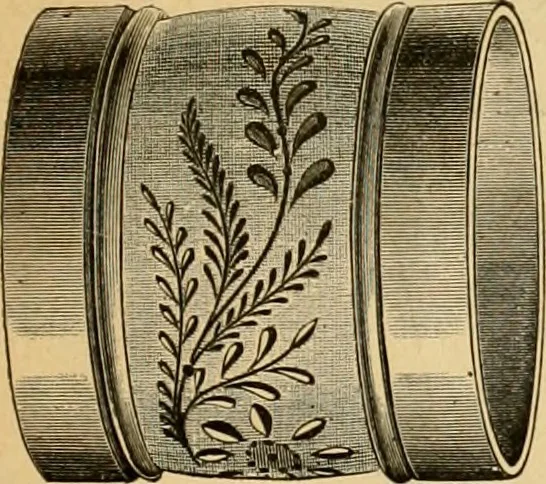 An illustration from 13th annual illustrated catalog, 1889 ... containing illustrations and prices of a few leading and staple styles of diamonds, watches, jewelry, silverware, clocks, canes, umbrellas, opera glasses, gold spectacles, eye glasses, etc., 1889, leaf 62
