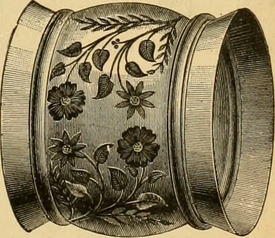 An illustration from 13th annual illustrated catalog, 1889 ... containing illustrations and prices of a few leading and staple styles of diamonds, watches, jewelry, silverware, clocks, canes, umbrellas, opera glasses, gold spectacles, eye glasses, etc., 1889, leaf 62