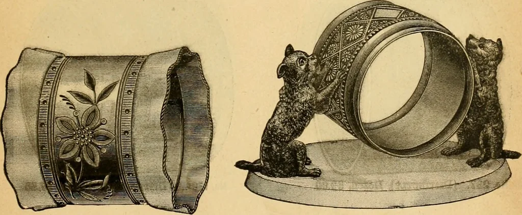 An illustration from 13th annual illustrated catalog, 1889 ... containing illustrations and prices of a few leading and staple styles of diamonds, watches, jewelry, silverware, clocks, canes, umbrellas, opera glasses, gold spectacles, eye glasses, etc., 1889, leaf 64