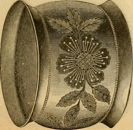An illustration from 13th annual illustrated catalog, 1889 ... containing illustrations and prices of a few leading and staple styles of diamonds, watches, jewelry, silverware, clocks, canes, umbrellas, opera glasses, gold spectacles, eye glasses, etc., 1889, leaf 64