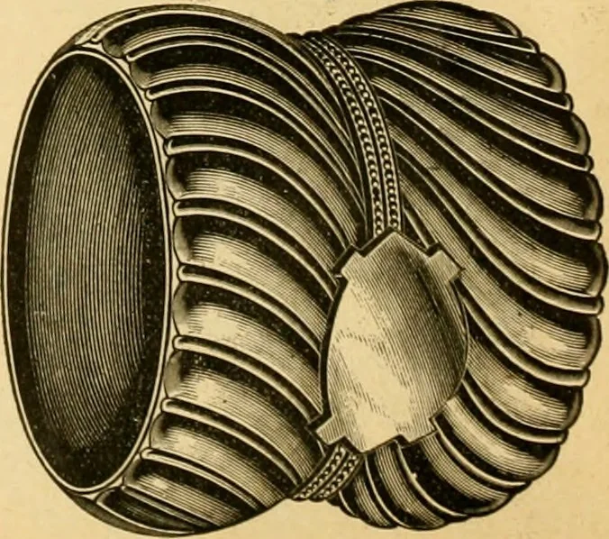 An illustration from 13th annual illustrated catalog, 1889 ... containing illustrations and prices of a few leading and staple styles of diamonds, watches, jewelry, silverware, clocks, canes, umbrellas, opera glasses, gold spectacles, eye glasses, etc., 1889, leaf 65