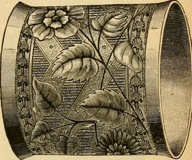 An illustration from 13th annual illustrated catalog, 1889 ... containing illustrations and prices of a few leading and staple styles of diamonds, watches, jewelry, silverware, clocks, canes, umbrellas, opera glasses, gold spectacles, eye glasses, etc., 1889, leaf 66