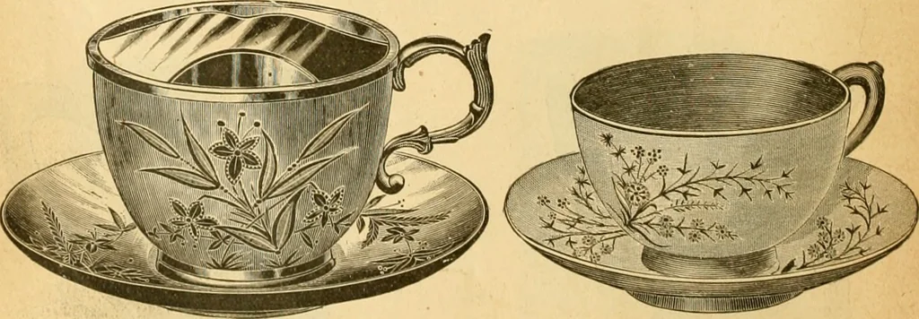 An illustration from 13th annual illustrated catalog, 1889 ... containing illustrations and prices of a few leading and staple styles of diamonds, watches, jewelry, silverware, clocks, canes, umbrellas, opera glasses, gold spectacles, eye glasses, etc., 1889, leaf 71