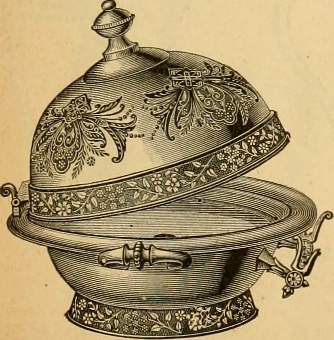An illustration from 13th annual illustrated catalog, 1889 ... containing illustrations and prices of a few leading and staple styles of diamonds, watches, jewelry, silverware, clocks, canes, umbrellas, opera glasses, gold spectacles, eye glasses, etc., 1889, leaf 74