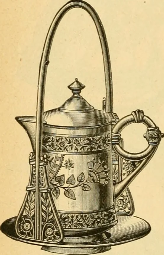 An illustration from 13th annual illustrated catalog, 1889 ... containing illustrations and prices of a few leading and staple styles of diamonds, watches, jewelry, silverware, clocks, canes, umbrellas, opera glasses, gold spectacles, eye glasses, etc., 1889, leaf 75