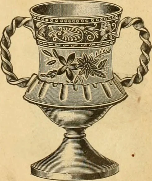 An illustration from 13th annual illustrated catalog, 1889 ... containing illustrations and prices of a few leading and staple styles of diamonds, watches, jewelry, silverware, clocks, canes, umbrellas, opera glasses, gold spectacles, eye glasses, etc., 1889, leaf 76