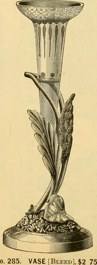 An illustration from 13th annual illustrated catalog, 1889 ... containing illustrations and prices of a few leading and staple styles of diamonds, watches, jewelry, silverware, clocks, canes, umbrellas, opera glasses, gold spectacles, eye glasses, etc., 1889, leaf 85