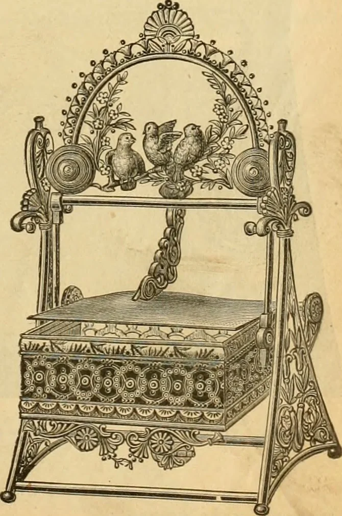 An illustration from 13th annual illustrated catalog, 1889 ... containing illustrations and prices of a few leading and staple styles of diamonds, watches, jewelry, silverware, clocks, canes, umbrellas, opera glasses, gold spectacles, eye glasses, etc., 1889, leaf 88