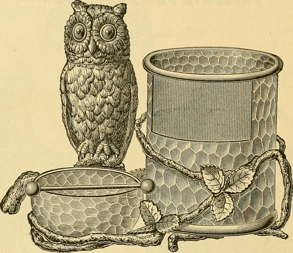 An illustration from 13th annual illustrated catalog, 1889 ... containing illustrations and prices of a few leading and staple styles of diamonds, watches, jewelry, silverware, clocks, canes, umbrellas, opera glasses, gold spectacles, eye glasses, etc., 1889, leaf 95