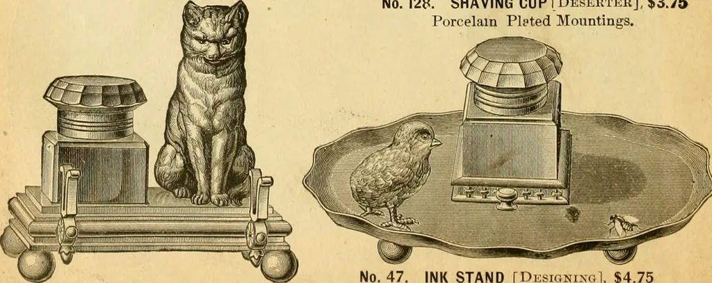 An illustration from 13th annual illustrated catalog, 1889 ... containing illustrations and prices of a few leading and staple styles of diamonds, watches, jewelry, silverware, clocks, canes, umbrellas, opera glasses, gold spectacles, eye glasses, etc., 1889, leaf 95
