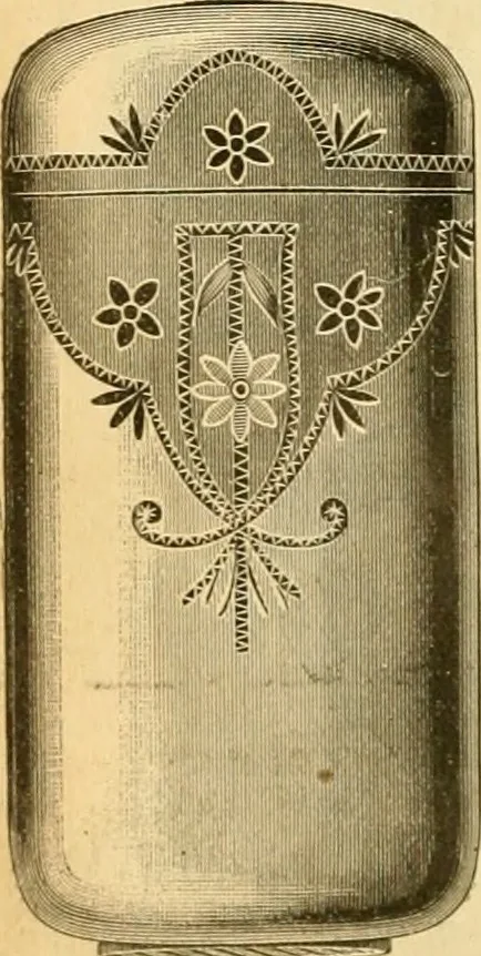 An illustration from 13th annual illustrated catalog, 1889 ... containing illustrations and prices of a few leading and staple styles of diamonds, watches, jewelry, silverware, clocks, canes, umbrellas, opera glasses, gold spectacles, eye glasses, etc., 1889, leaf 97