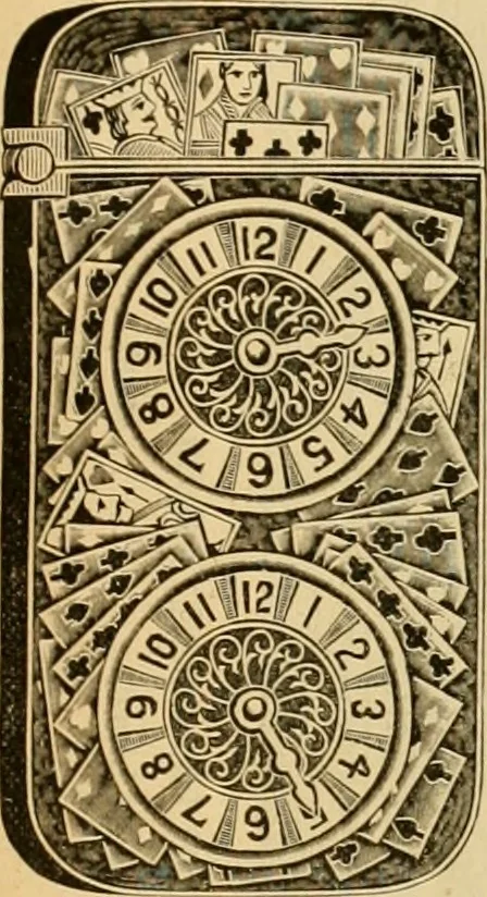 An illustration from 13th annual illustrated catalog, 1889 ... containing illustrations and prices of a few leading and staple styles of diamonds, watches, jewelry, silverware, clocks, canes, umbrellas, opera glasses, gold spectacles, eye glasses, etc., 1889, leaf 98