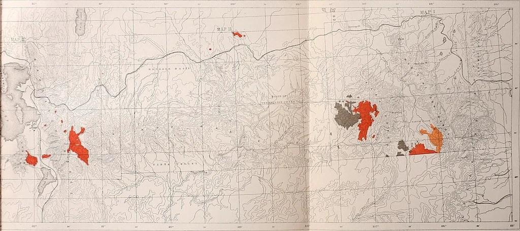 An illustration from Report of the geological exploration of the fortieth parallel, 1870, leaf 821