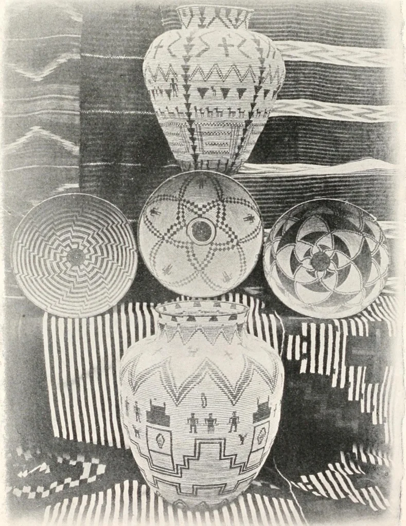 An illustration from How to make Indian and other baskets, 1903, leaf 125