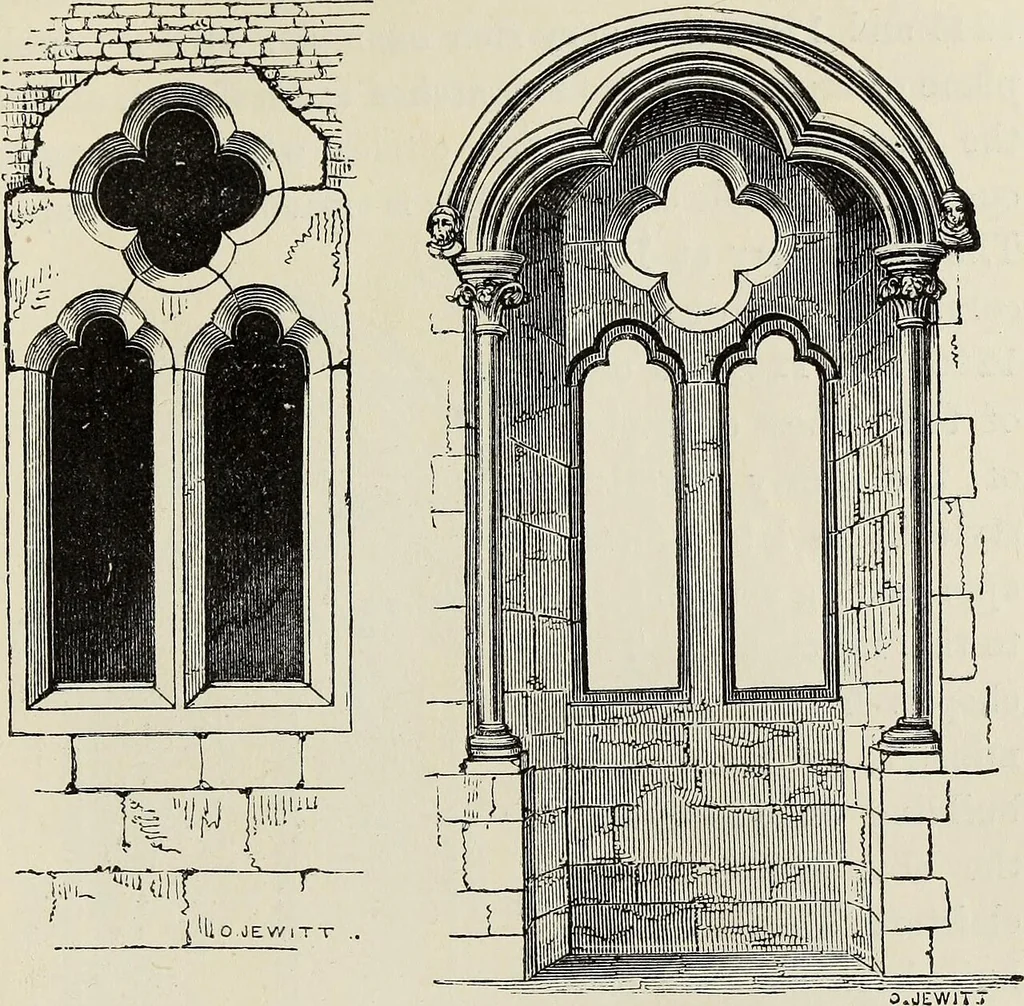 An illustration from An introduction to the study of Gothic architecture, 1877, leaf 158
