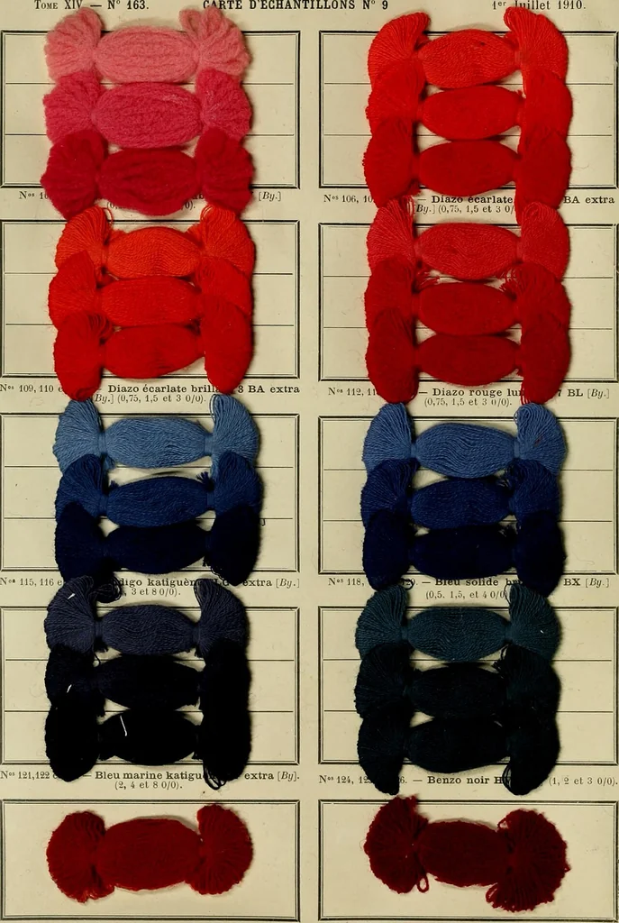 An illustration from Revue générale des matières colorantes et de leurs applications aux textiles, 1908, leaf 227