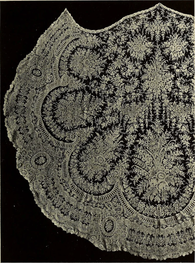 An illustration from Illustrated catalogue of rare and beautiful Sixteenth and Seventeenth century laces collected during twenty years by Leone Ricci, Esq. of Florence, 1915, leaf 90